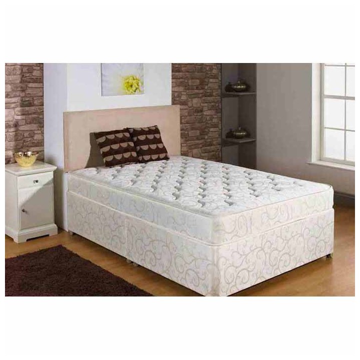 Valencia Pine Master Coil Spring Mattress Divan Bed Set