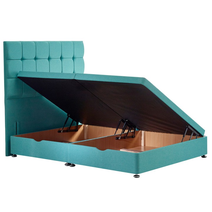 Bed Market Visco Turquoise Divan Ottoman Bed