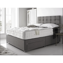 Suede Memory Sprung or Ortho Divan Bed Set