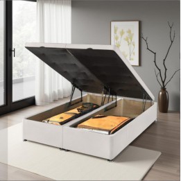 Plush Velvet Ottoman End Lift Ottoman Base