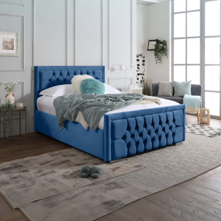 Mauritius Bedframe with Optional Mattress and Storage