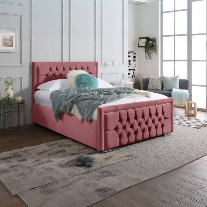 Mauritius Bedframe with Optional Mattress and Storage