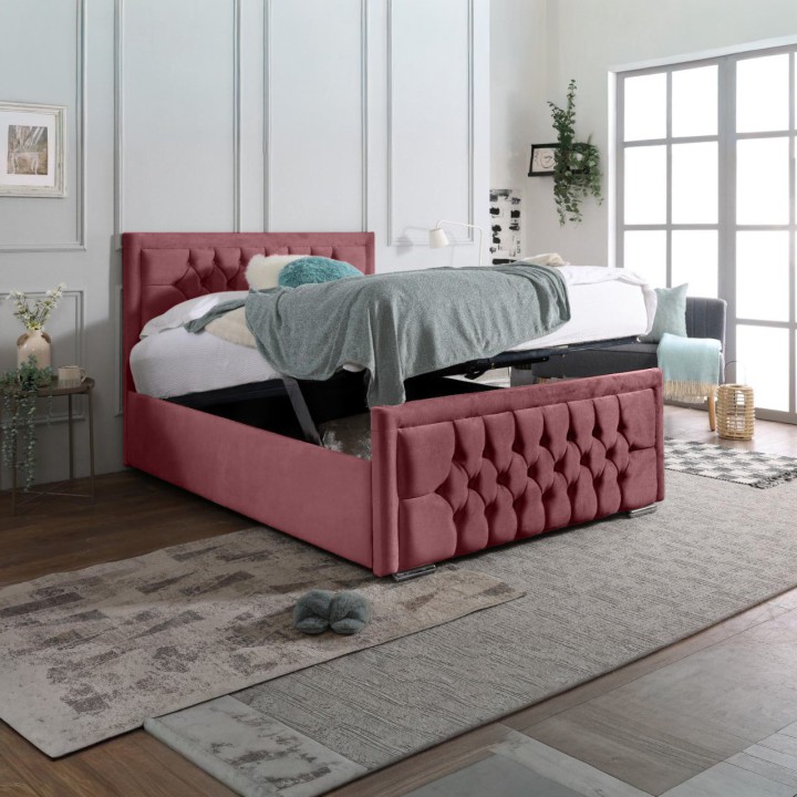 Mauritius Bedframe with Optional Mattress and Storage