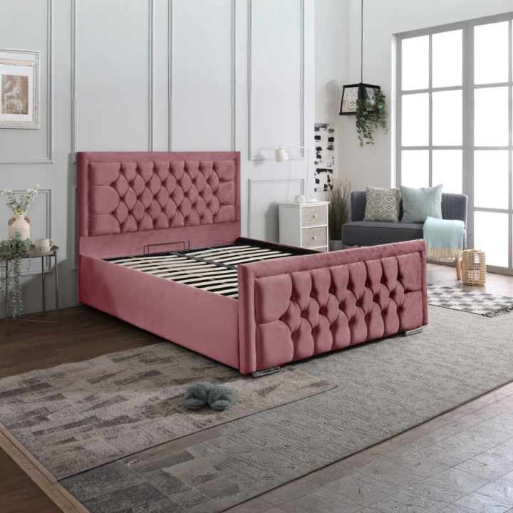 Mauritius Bedframe with Optional Mattress and Storage