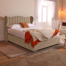 Amalfi Winged Bedframe with Mattress and Ottoman Options