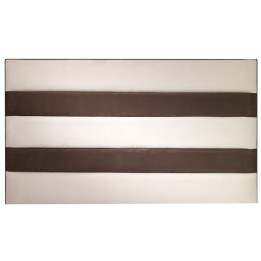Hf4you Filo Suede White & Brown Headboard