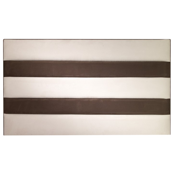 Hf4you Filo Suede White & Brown Headboard