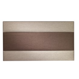 Hf4you Rigo Hessian Stone & Chocolate Headboard
