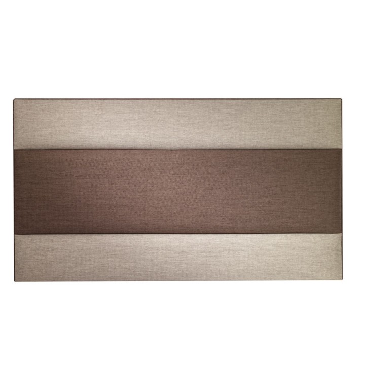 Hf4you Rigo Hessian Stone & Chocolate Headboard