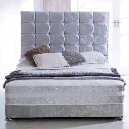 Hf4you Cubed 1000 Pocket Memory Crushed Velvet Bed Set (Divan Beds)