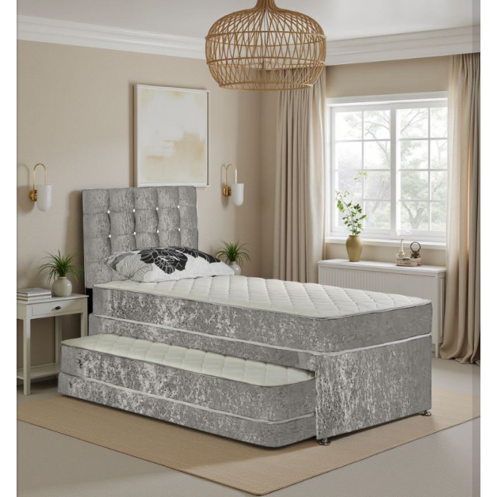 London Crushed Velvet Guest Bed