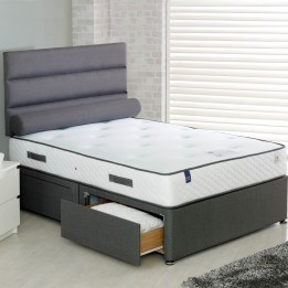 Hf4you Countess 800 Pocket Blu Cool Memory Foam 4 Drawer Divan Bed