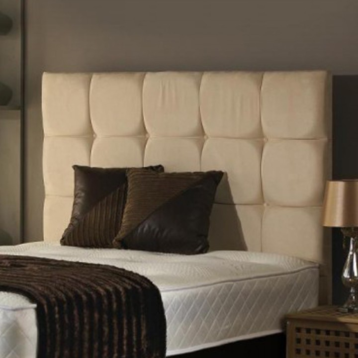 Hf4you Fago 30" Cream Suede Headboard
