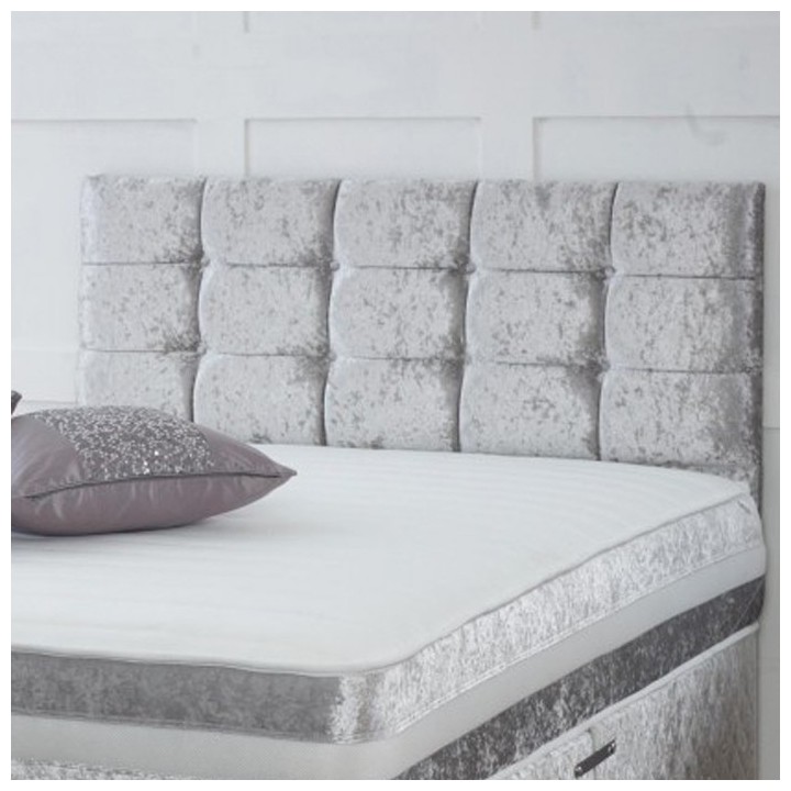 Hf4you Cubed 20" Crushed Velvet Upholstered Headboard
