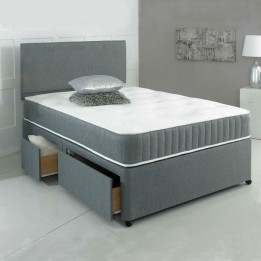 Hf4you Grey Memory Foam Bed with Free Headboard