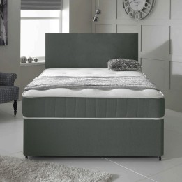Hf4you Grey Memory Foam Bed with FREE Headboard